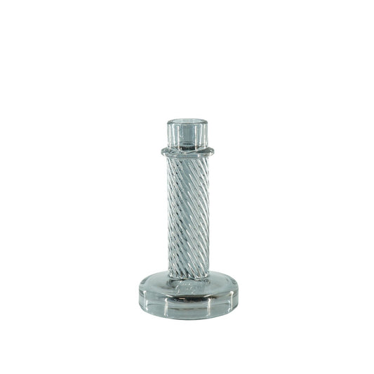 Kaarshouder - Glas - Smokey - 8x15cm