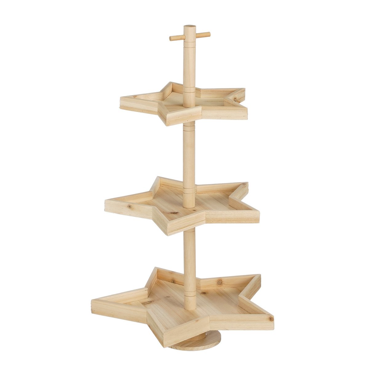 Etagère - L30 x B29 x H52 cm - Dennenhout - FSC 100% - Bruin