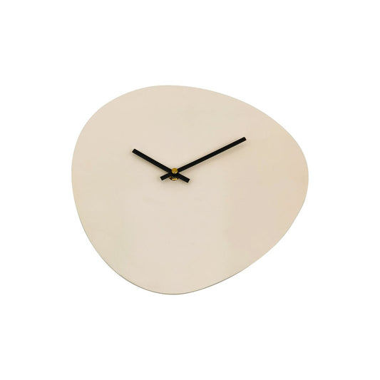 Klok - wandklok organisch zand - 30x30x0,5 cm