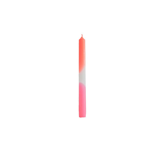 Kaarsen -dip kleurstof taps -Neon roze/wit/neon rood - S4 -2,1x25 cm
