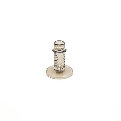 Kaarshouder - Glas - Smokey - 8x10cm