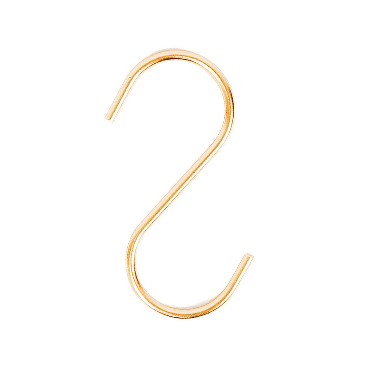 S-haken - Metaal - Goud - Set van 6 - 11x6x1cm