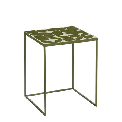 Bologna Bijzettafel Buiten - Set van 2 - L38 x B38 x H48 cm - Metaal - Groen