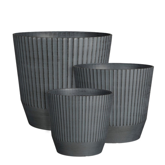 Rio Bloempot voor Buiten - H41 x Ø45 cm - Donkergrijs