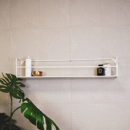 Wandplanken - Metaal - Zand - S2 - 40x14x16 | 80x14x16cm