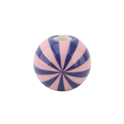 Kandelaar - Bloemvaas Swirl - Blauw/roze - 10x10x10cm