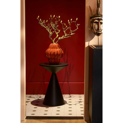 Royale Bijzettafel - H55 x Ø40 cm - Metaal - Zwart