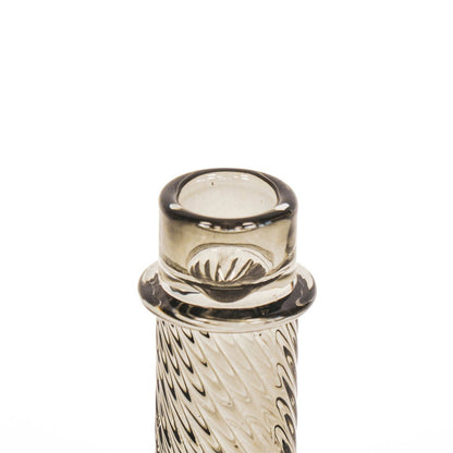 Kaarshouder - Glas - Smokey - 8x10cm