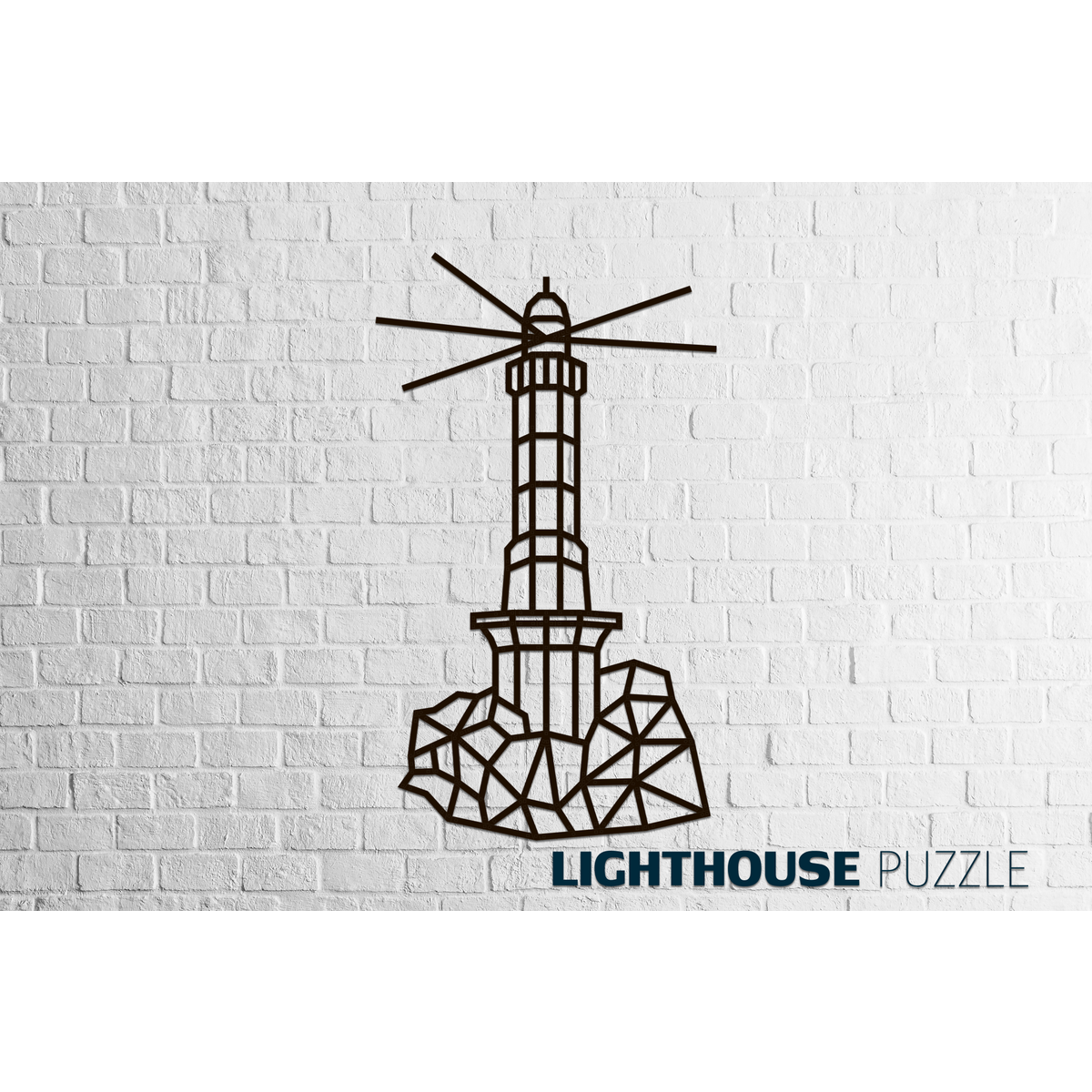 Eco Wood Art (EWA) Wandpuzzel Lighthouse, 1546, 50,5x87x0,7cm