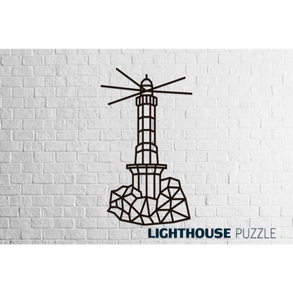 Eco Wood Art (EWA) Wandpuzzel Lighthouse, 1546, 50,5x87x0,7cm