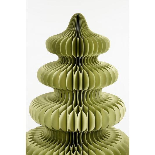 Decoratie Kerstboom - H212 x  Ø148 cm - Papier - FSC 100% - Groen