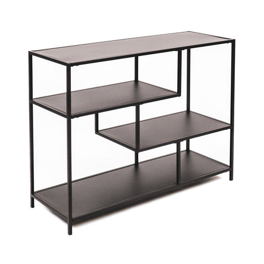 Kast - Metaal - Zwart - 100x35x75cm