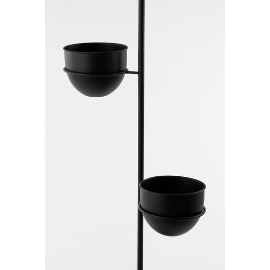 Plantenhouder - L40 x B33 x H140 cm - Zwart